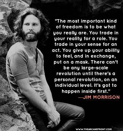 {integridad} according to Jim Morrison.